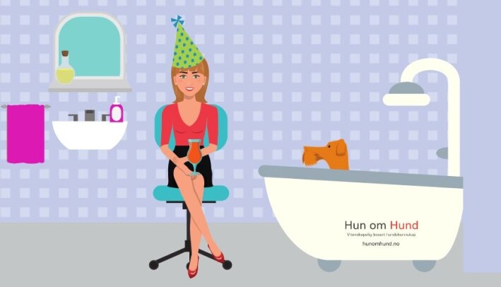 En del hunder som gjemmer seg i badekaret eller dusjkabinettet. En del hunder som gjemmer seg i badekaret eller dusjkabinettet.