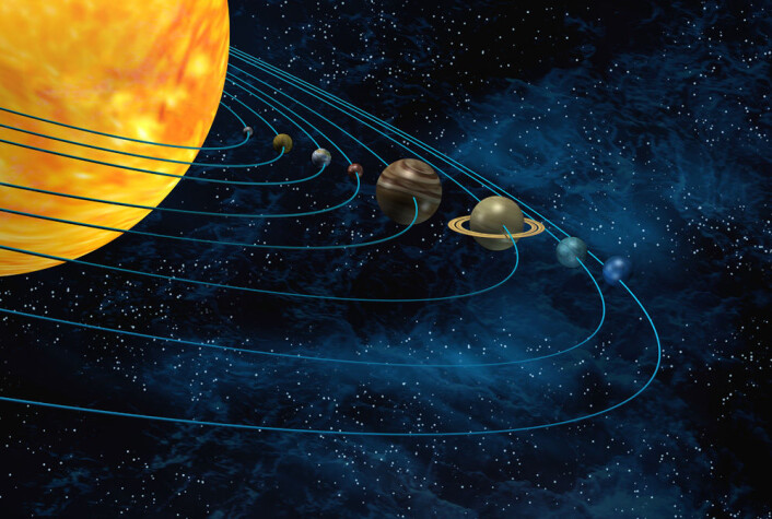 Den nye eksoplaneten en vanlig brite har funnet er cirka på størrelse med Neptun. På dette bildet av solsystemet vårt er Neptun den blå planeten i ytterste bane. (Foto: Colourbox) Den nye eksoplaneten en vanlig brite har funnet er cirka på størrelse med Neptun. På dette bildet av solsystemet vårt er Neptun den blå planeten i ytterste bane. (Foto: Colourbox)