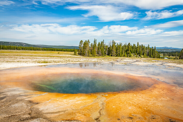 Den mest kjente supervulkanen ligger under Yellowstone nasjonalpark i USA.