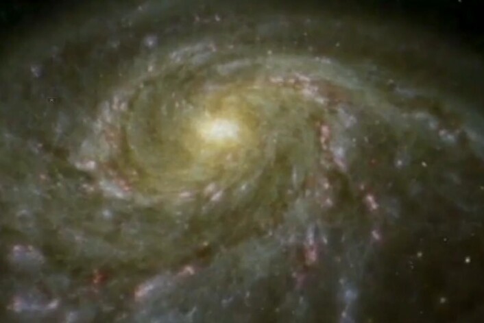Astronomer kan måle avstanden til en pulserende variabel stjerne som Nordstjernen ved å undersøke hvordan den varierer i lysstyrke over tid. (Foto: Skjermdump) Astronomer kan måle avstanden til en pulserende variabel stjerne som Nordstjernen ved å undersøke hvordan den varierer i lysstyrke over tid. (Foto: Skjermdump)