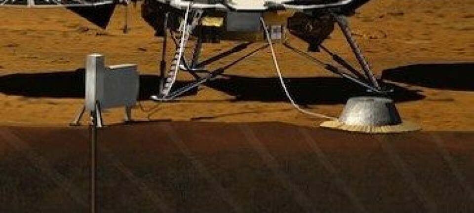 I 2016 skal NASA skyte landingskapselen InSight opp til Mars. Den skal blant annet studere hvor stor Mars kjerne er, hva den består av hvilken temperatur den har. JPL/NASA