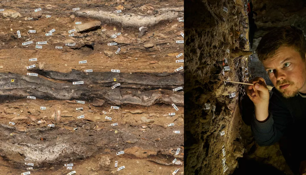 Forskere har merket spor etter våre forfedre. Denne hulen er som en tidsmaskin, der fragmentene er godt bevart.