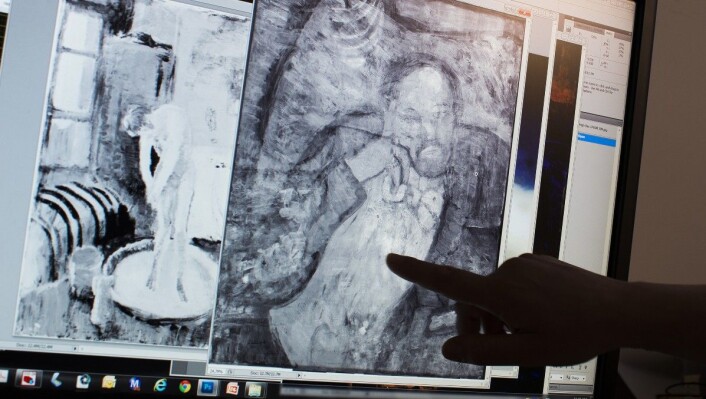 Takket være ny teknologi har forskerne i detalj fått greie på hva som skjuler seg under maleriet. (Foto: Evan Vucci/AP) Takket være ny teknologi har forskerne i detalj fått greie på hva som skjuler seg under maleriet. (Foto: Evan Vucci/AP)