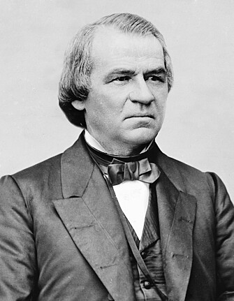 Andrew Johnson var Lincolns parhest, men brydde seg fint lite om fargedes rettigheter. Andrew Johnson var Lincolns parhest, men brydde seg fint lite om fargedes rettigheter.