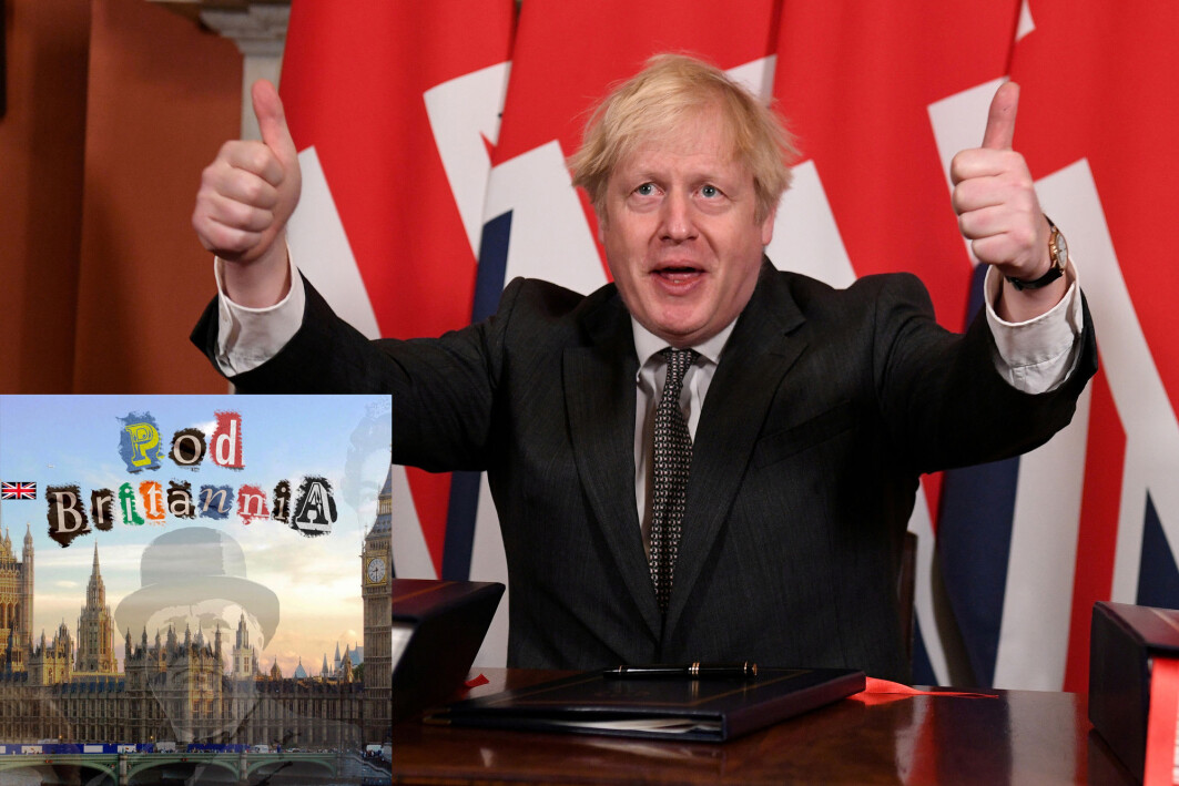 Storbritannias statsminister Boris Johnson er fornøyd etter å ha undertegnet handelsavtalen med EU på tampen av året. Storbritannias statsminister Boris Johnson er fornøyd etter å ha undertegnet handelsavtalen med EU på tampen av året.