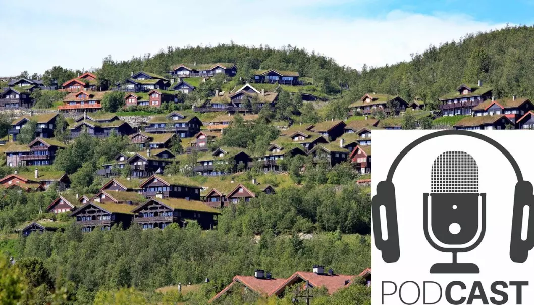 Mange steder i Norge er det tett med hytter. Bildet er fra Beitostølen.