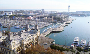 Del av havneområdet i Barcelona. (Foto: Colourbox) Del av havneområdet i Barcelona. (Foto: Colourbox)