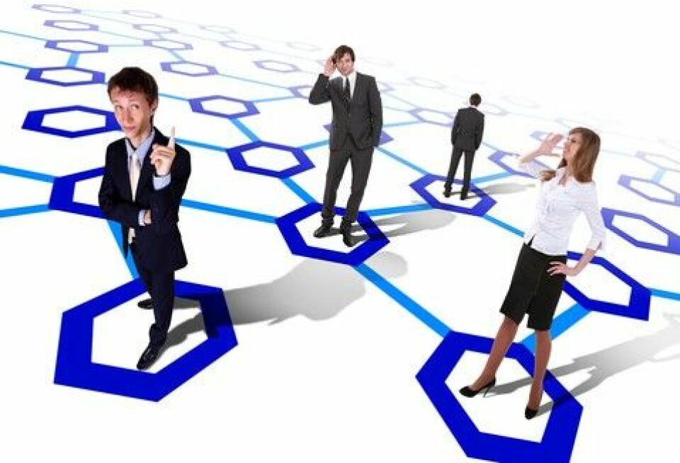 Sosiale nettverk på jobben kan forberde organisasjonens prestasjoner. (Foto: (Illustrasjon: www.colourbox.no))