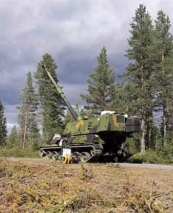 Kanonen som testskyter langdistanseartilleriet med rekkevidde på 40 kilometer.