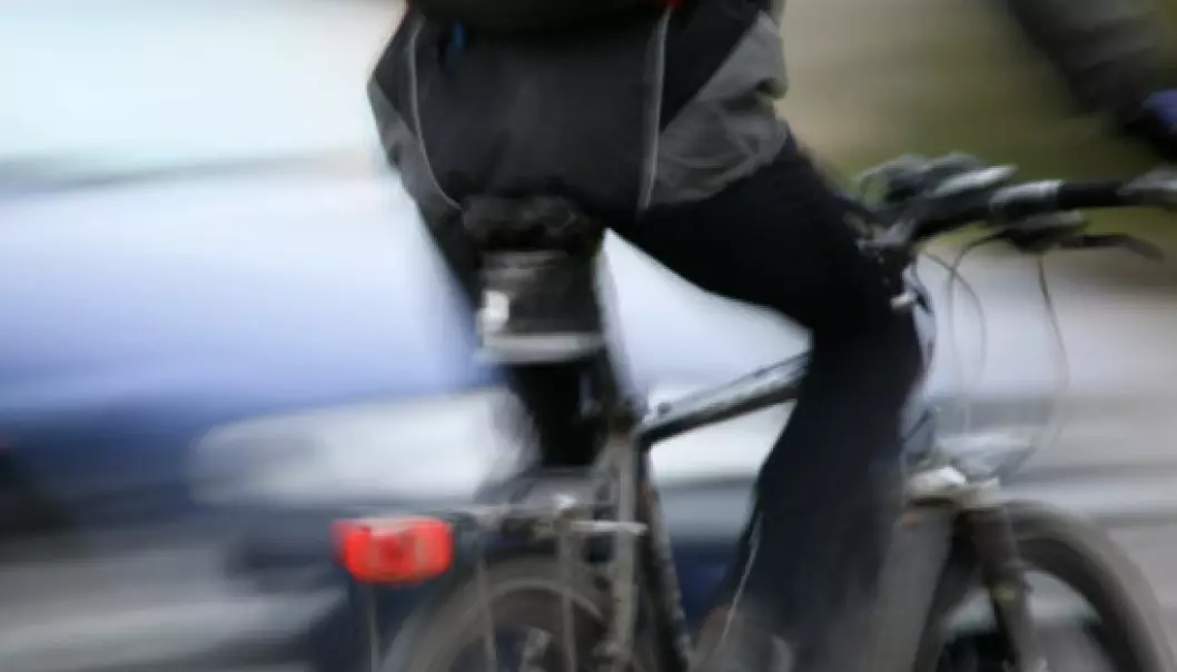 Fotgjengere er farlige for syklister