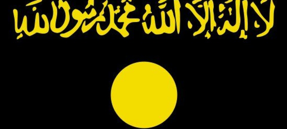 al-Qaedas irakiske flagg. (Illustrasjon: al-Qaeda)