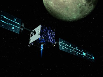 Da svenskene bygget romsonden SMART-1 og sendte den til Månen, gjorde de noe nordmenn aldri har gjort, verken før eller siden. (Foto: (Bilde: AOES Medialab/ESA)) Da svenskene bygget romsonden SMART-1 og sendte den til Månen, gjorde de noe nordmenn aldri har gjort, verken før eller siden. (Foto: (Bilde: AOES Medialab/ESA))