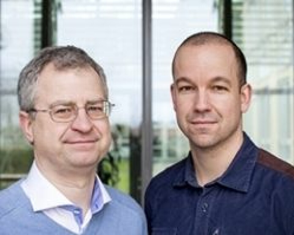 Forskerne Jan Dumanski og Lars Forsberg ble overrasket da de fant sammenhengen mellom tap av Y-kromosomer og tidligere død. (Foto: Mikael Wallerstedt, Uppsala universitet)