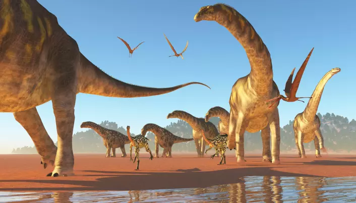 Ingen vet sikkert hvordan langhals-dinosaurene så ut. Men denne datategningen viser hvordan Argentinosaurus kanskje så ut.