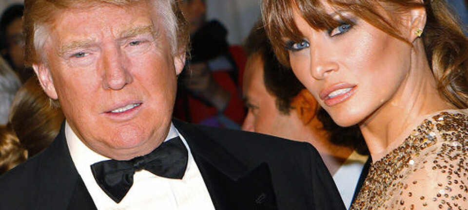 Den perfekte klisjeen: Rike, gamle Donald Trump med sin verdensberømte hentesveis og modellkona Melania. Her på den røde løperen i 2011. Reuters
