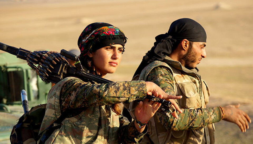 Women have been integrated as soldiers into the YPG – the People’s Protection Units, fighting against IS in Syria.