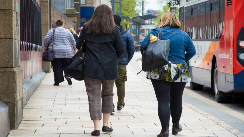 Even just getting off the bus one stop earlier will help to compensate for the dangers of being overweight.