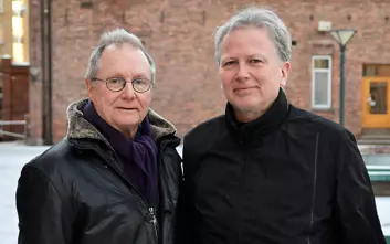 HiOA-professorene Steinar Stjernø og Einar Øverbye er aktuelle med Norges første bok om arbeidslinja i sosialpolitikken. (Foto: Sonja Balci/HiOA)