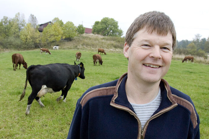 "Harald Volden og kolleger ved UMB har laget metoden som beregner metanutslipp fra storfe" "Harald Volden og kolleger ved UMB har laget metoden som beregner metanutslipp fra storfe"