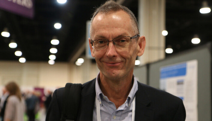 Det er viktig å unngå at overvekt blir fedme, mener Jøran Hjelmesæth. Her på Obesity Week i Washington D.C. i 2017. Det er viktig å unngå at overvekt blir fedme, mener Jøran Hjelmesæth. Her på Obesity Week i Washington D.C. i 2017.