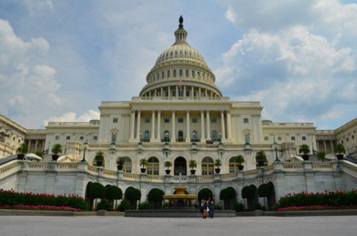 Capitol of the United States huser den lovgivende makten i USA, og den er et bilde på dyrkingen av den klassiske hvite marmoren. (Foto: Colourbox) Capitol of the United States huser den lovgivende makten i USA, og den er et bilde på dyrkingen av den klassiske hvite marmoren. (Foto: Colourbox)