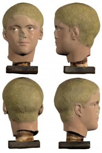 3D-modell som viser hvordan skulpturen kommer til å se ut. Modellen er laget av Chelsea A. Graham, som er en del av forskningsprosjektet med de fargede skulpturene. (Foto: Ny Carlsberg Glyptotek) 3D-modell som viser hvordan skulpturen kommer til å se ut. Modellen er laget av Chelsea A. Graham, som er en del av forskningsprosjektet med de fargede skulpturene. (Foto: Ny Carlsberg Glyptotek)