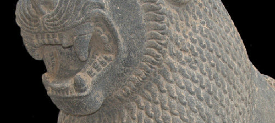 Løve funnet under utgravinger øst for Antakya. Jennifer Jackson