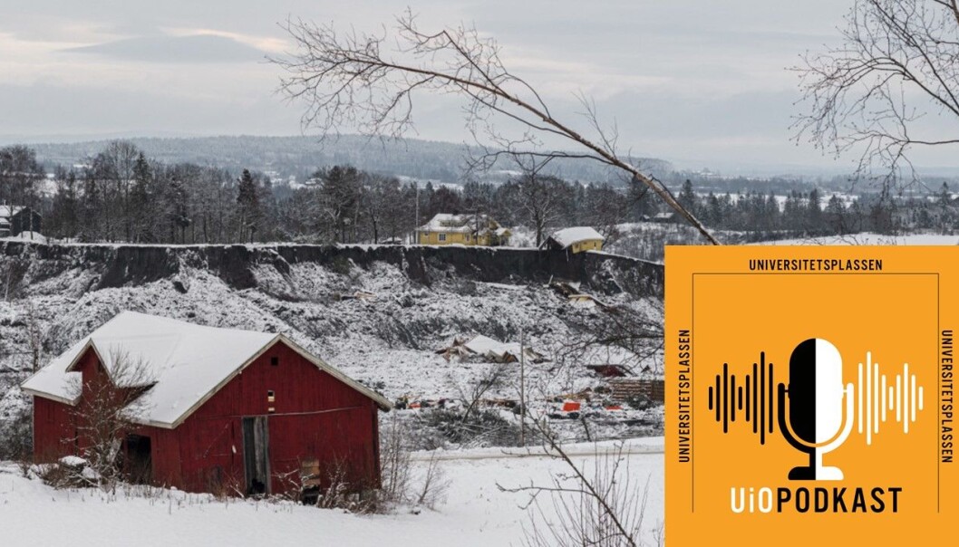 Leirskredet i Gjerdrum 2020: Rester etter hus og bygninger 400–500 meter fra toppen av raset. Leirskredet i Gjerdrum 2020: Rester etter hus og bygninger 400–500 meter fra toppen av raset.