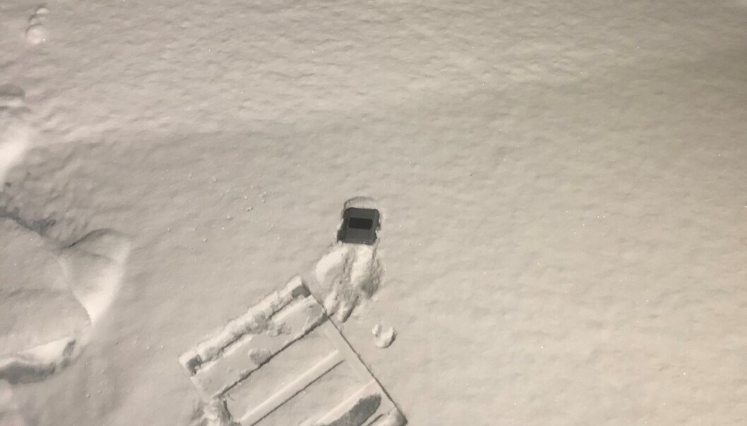 Bøye på isen Bøye på isen