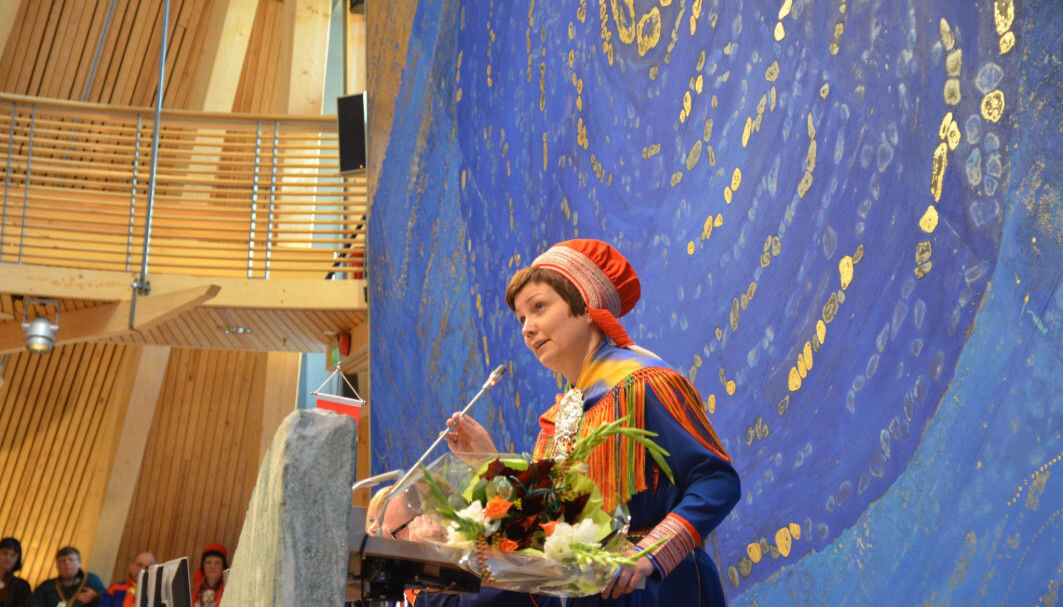 When Aili Keskitalo, President of the Sami Parliament in Norway, address the Sami Parliament, the premise of her political impact differs from that of other Norwegian politicians, new research from the Department of Media and Communications at UiO concludes. When Aili Keskitalo, President of the Sami Parliament in Norway, address the Sami Parliament, the premise of her political impact differs from that of other Norwegian politicians, new research from the Department of Media and Communications at UiO concludes.
