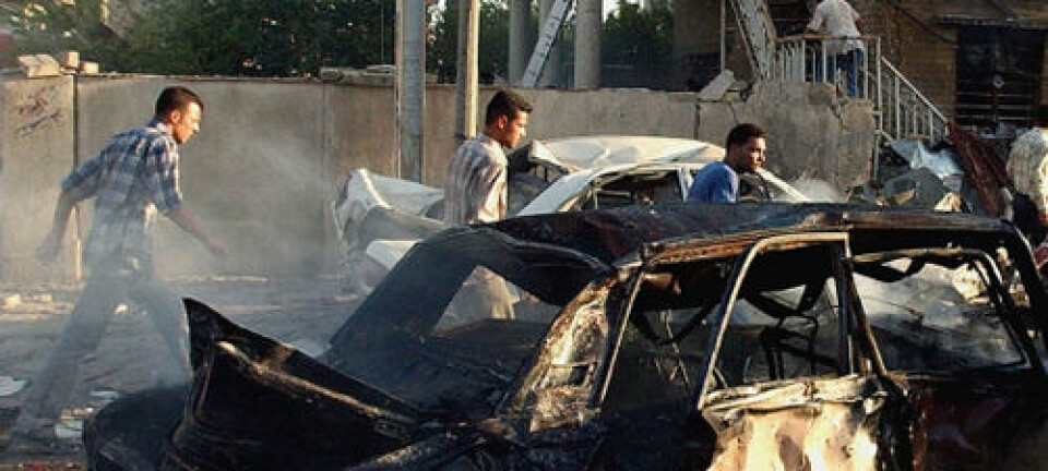 Ødeleggelser etter bombe, Irak 2004. iStockphoto.com