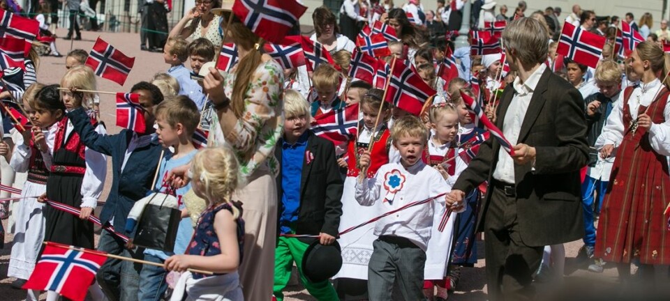 Barnetoget i Oslo 17. mai blir nå forsket på som del av grunnlovsjubileet i 2014. Audun Braastad/NTB Scanpix