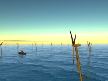 "Offshore vindpark: Store vindparker i Nordsjøen kan spare oss for utslipp av omkring 18 millioner tonn CO2 per år gjennom å erstatte kullkraft på kontinentet og gassturbiner på norsk sokkel. (Illustrasjon: SWAY)" "Offshore vindpark: Store vindparker i Nordsjøen kan spare oss for utslipp av omkring 18 millioner tonn CO2 per år gjennom å erstatte kullkraft på kontinentet og gassturbiner på norsk sokkel. (Illustrasjon: SWAY)"