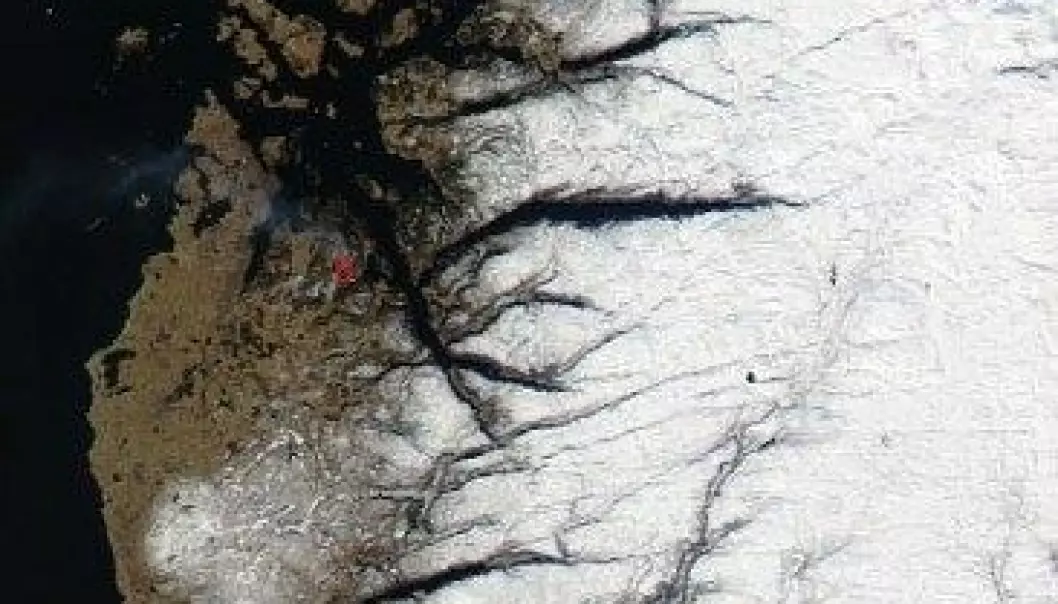 NASA-satellitt registrerte gressbrann