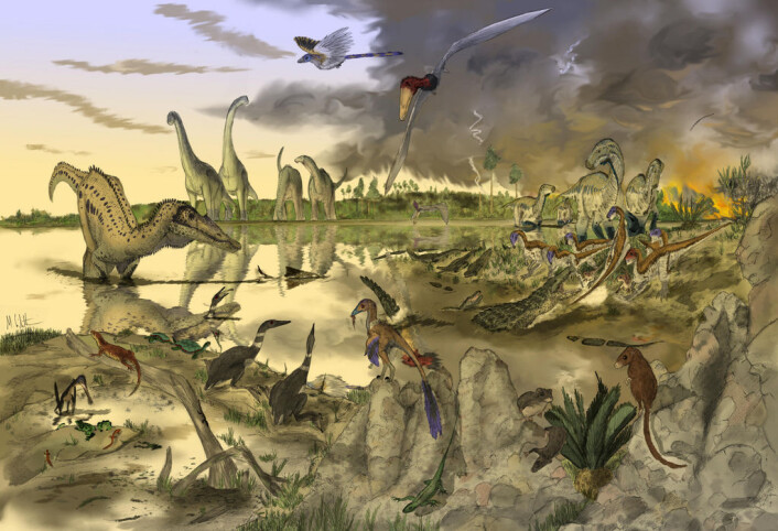 Dinotegnerne kan virkelig bringe fortidens kjemper tilbake til live i sine illustrasjoner. Men har de plikt til å formidle et riktig bilde, i tillegg til et som er estetisk sett bra? (Foto: (Illustrasjon: Mark Witton/Flickr Creative Commons)) Dinotegnerne kan virkelig bringe fortidens kjemper tilbake til live i sine illustrasjoner. Men har de plikt til å formidle et riktig bilde, i tillegg til et som er estetisk sett bra? (Foto: (Illustrasjon: Mark Witton/Flickr Creative Commons))