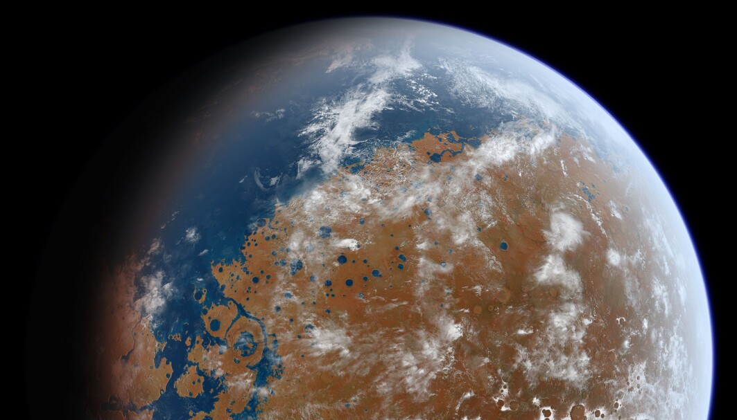 Det er mye som tyder på at det en gang fantes innsjøer på Mars. Det er mye som tyder på at det en gang fantes innsjøer på Mars.