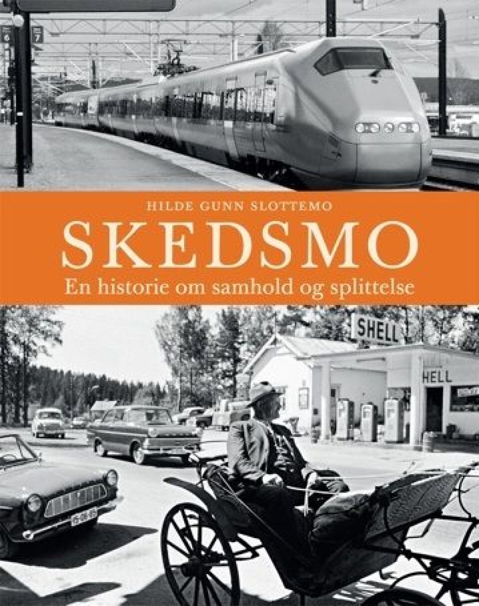 Omslaget til boka 'Skedsmo. En historie om samhold og splittelse'.
