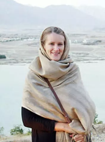 Anne Steneresen i Afghanistan. (Foto: Privat)