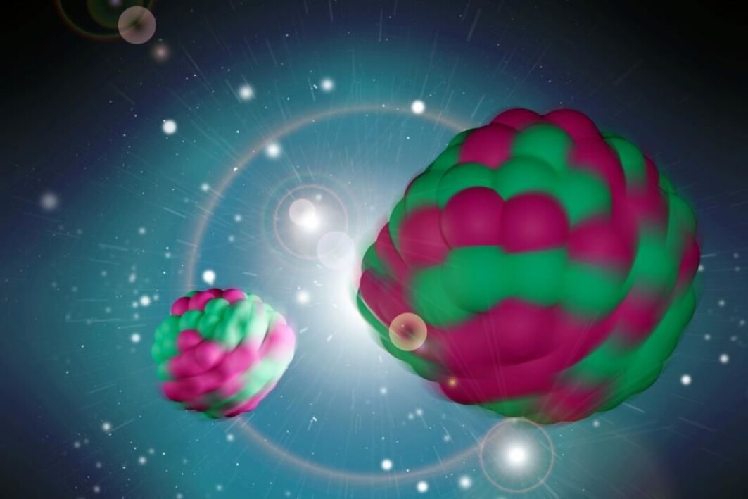 Hva skjer i det øyeblikket en atomkjerne deles i to biter? Et eksperiment ga forskerne noe å tygge på. Hva skjer i det øyeblikket en atomkjerne deles i to biter? Et eksperiment ga forskerne noe å tygge på.