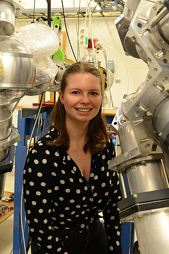 Dorthea Gjestvang på Syklotronlaboratoriet på UiO. Dorthea Gjestvang på Syklotronlaboratoriet på UiO.