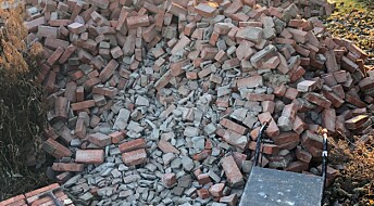Gammel murstein skal brukes om igjen i nye bygg
