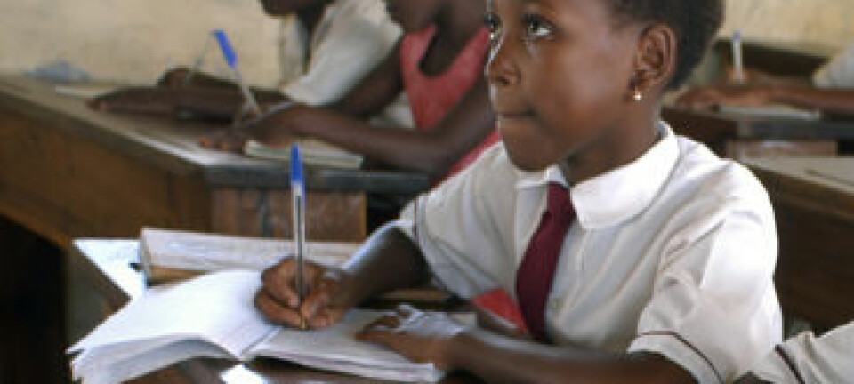 Skolebarn i Beira, Mosambik. (Illustrasonsfoto: iStockphoto)
