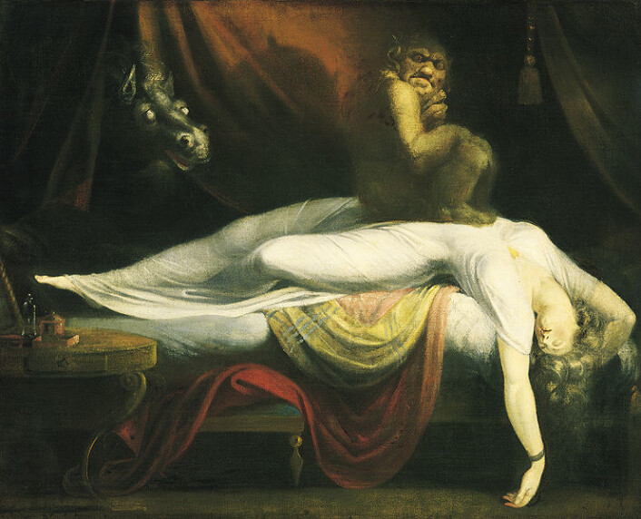 The Nightmare (1781) (Maleri: Johann Heinrich Füssli) The Nightmare (1781) (Maleri: Johann Heinrich Füssli)