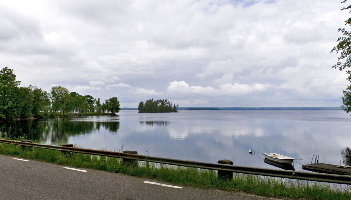 Denne runde innsjøen i Sverige er et gigantisk meteorittkrater