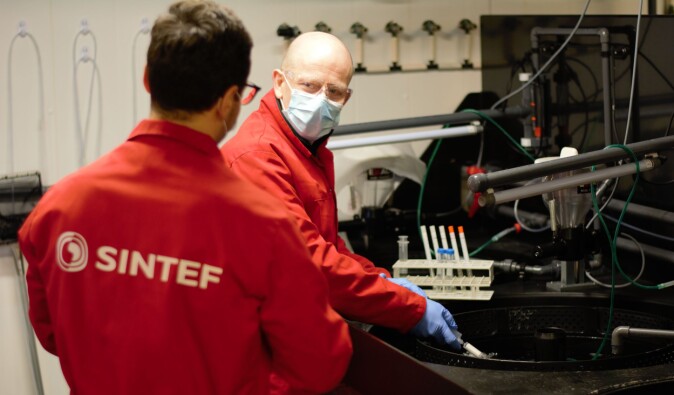 Research Scientist Roman Netzer (right) in the lab with his colleague Deni Ribičić. Water quality must be closely monitored. Research Scientist Roman Netzer (right) in the lab with his colleague Deni Ribičić. Water quality must be closely monitored.