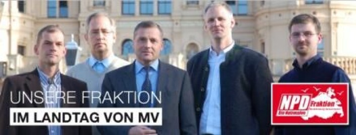 Det tyske partiet NPD er svært høyreorientert – og tidligere nynazistisk. Det skulle man ikke tro når man ser partiets politikere i dag. De ser ikke ut som folk som kunne marsjert i store, svarte lærstøvler. (Foto: (Screendump: NPD's website)) Det tyske partiet NPD er svært høyreorientert – og tidligere nynazistisk. Det skulle man ikke tro når man ser partiets politikere i dag. De ser ikke ut som folk som kunne marsjert i store, svarte lærstøvler. (Foto: (Screendump: NPD's website))