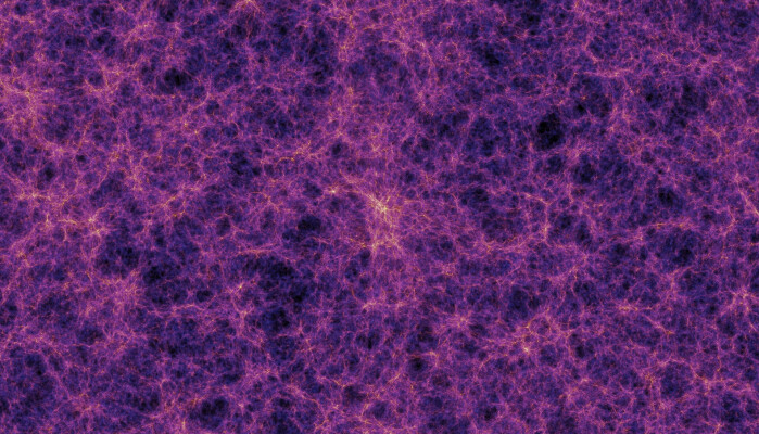 En kunstners framstilling av det kosmiske nettverket. En kunstners framstilling av det kosmiske nettverket.