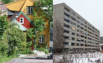 Hva om du kan kombinere trehusenes estetikk og varme med blokkbebyggelsens tetthet? Arkitektforskerne mener trehus kommer til å bli en vanligere del av bybildet i fremtiden. (Foto: Trond Strandsberg/Kindrob/Wikimedia Creative Commons) Hva om du kan kombinere trehusenes estetikk og varme med blokkbebyggelsens tetthet? Arkitektforskerne mener trehus kommer til å bli en vanligere del av bybildet i fremtiden. (Foto: Trond Strandsberg/Kindrob/Wikimedia Creative Commons)