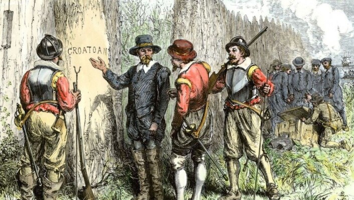 Ordet 'CROATOAN' var det eneste sporet John White fant etter kolonistene da han kom tilbake til Amerika. (Foto: North Wind Picture Archives/Alamy) Ordet 'CROATOAN' var det eneste sporet John White fant etter kolonistene da han kom tilbake til Amerika. (Foto: North Wind Picture Archives/Alamy)