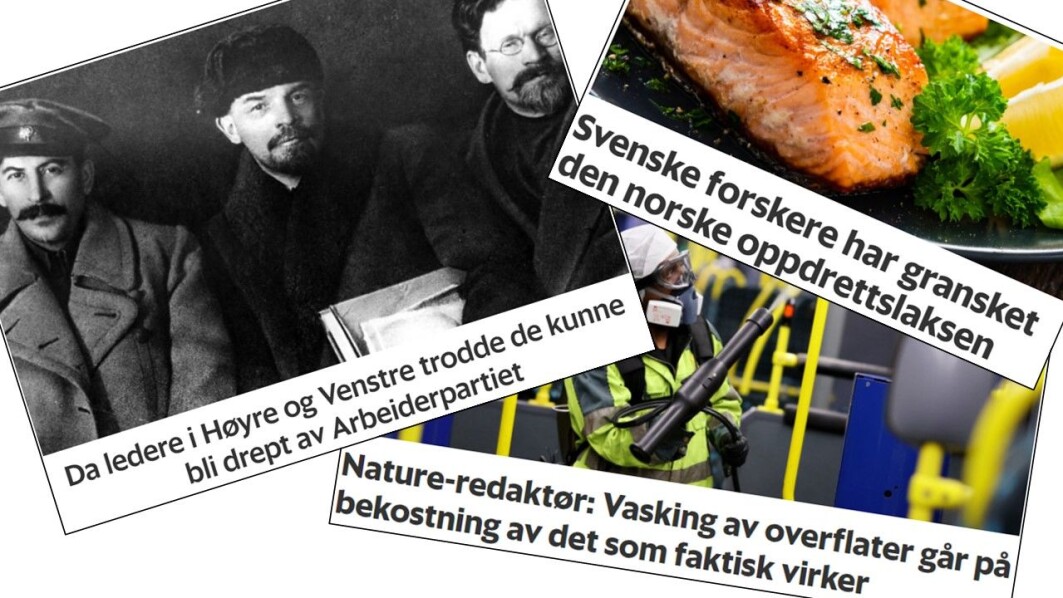 I denne Forskningspodden handler det om frykt for revolusjon, svenske forskere som studerer norsk oppdrettslaks og historien bak åttetimersdagen. I denne Forskningspodden handler det om frykt for revolusjon, svenske forskere som studerer norsk oppdrettslaks og historien bak åttetimersdagen.